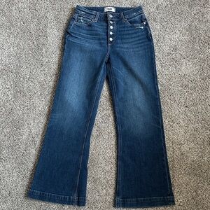 PAIGE Dark Blue Flare Jeans